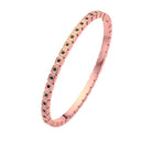 European and American INS-style Fashion Bracelet, Square Checkered Zircon Bangle, Colored Full-Zircon Fine Stainless Steel Bracelet for Women