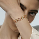 Boho Floral Pearl Jewelry Set - Gold-Tone Romantic Elegant Statement Jewelry for Women, Versatile Fashion Accessory