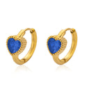 New Fashion Geometric Zircon - inlaid Earrings for Women - Stainless Steel 18K Hoop Earrings with Ear Clasps, Niche Design, High - end and Versatile