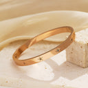 Fashion 18K Gold-Plated Diamond-Embedded Bracelet for Women - Fade-Resistant, Light Luxury, Niche & Minimalist Versatile Design