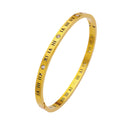 Light Luxury Zircon Gold Titanium Steel Bracelet - Vintage, Fashionable & Versatile