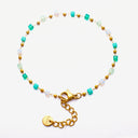 Bohemian INS Vibe Evil Eye Bracelet - Gold-Plated Titanium Steel Bangle with Dazzling Colorful Zircon