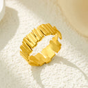 Retro-Chic High Color-Retention Open Ring - Stainless Steel Premium Fashion