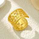 Retro-Chic Jewelry - Fashionable Trendy Stainless Steel High Color-Retention Premium Open Ring