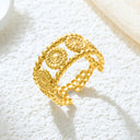 Retro-Chic Jewelry - Fashionable Trendy Stainless Steel High Color-Retention Premium Open Ring