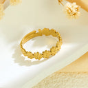 Retro-Chic High Color-Retention Open Ring - Stainless Steel Premium Fashion