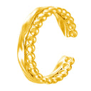 Retro-Chic High Color-Retention Open Ring - Stainless Steel Premium Fashion