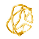 Retro-Chic High Color-Retention Open Ring - Stainless Steel Premium Fashion