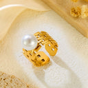 Retro-Chic High Color-Retention Open Ring - Stainless Steel Premium Fashion