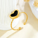 Fashionable Retro-Chic Open Ring - Stainless Steel High Color-Retention Premium Jewelry