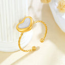 Fashionable Retro-Chic Open Ring - Stainless Steel High Color-Retention Premium Jewelry