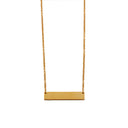 Minimalist and Versatile Temperament DIY Long Pendant Necklace for Women - One-Line Horizontal Titanium Steel Smooth Clavicle Chain