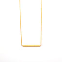 Minimalist and Versatile Temperament DIY Long Pendant Necklace for Women - One-Line Horizontal Titanium Steel Smooth Clavicle Chain