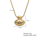 INS Vibe High-End Stainless Steel Necklace - Irregular Collarbone Chain with Sparkling Heart Zircon Pendant