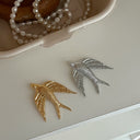 Niche Design Swallow Brooch - Light Luxury High-End Stainless Steel Pin, Fashion Versatile Clothing Accessory for Women