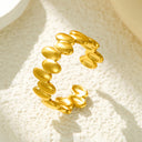 Retro-Chic Jewelry - Fashionable Trendy Stainless Steel High Color-Retention Premium Open Ring