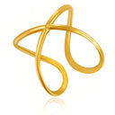 Retro-Chic High Color-Retention Open Ring - Stainless Steel Premium Fashion