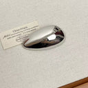 Niche High-End Water Drop Egg Brooch - Polished Vacuum Plated Pin, Versatile Accessory for Suits