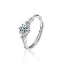 S925 Sterling Silver Love - Entangled Black Hair Couple Rings, Simple Korean - Style Open Moissanite Rings - Ideal Engagement & Wedding Gift