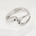 Irregular Water - Drop Embracing Double - Layer Hollow Bracelet for Women - Light Luxury, Fashionable Wristband