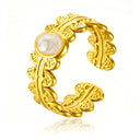 Retro-Chic High Color-Retention Open Ring - Stainless Steel Premium Fashion