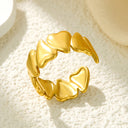 Retro-Chic Jewelry - Fashionable Trendy Stainless Steel High Color-Retention Premium Open Ring
