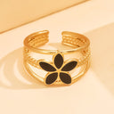 Retro-Chic Jewelry - Fashionable Trendy Stainless Steel High Color-Retention Premium Open Ring