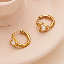 Best Selling Butterfly Earrings, 18K Gold Enamel Resin Oil Drip Hoops, Stainless Steel & Titanium Steel Fashion Versatile Jewelry for Women