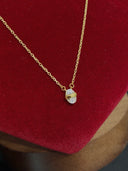 Sterling Silver Oval Zircon Stud Earrings - Gold-Tone Minimalist Earring Set for Women, Dainty Fashion Jewelry Accessory