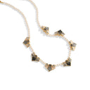 Niche Art Deco Pearl & Enamel Gold-Tone Jewelry Set - Retro Elegant Design, Statement Jewelry for Women