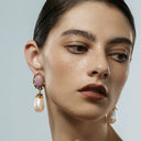 Princess of the Radiant Sea Earrings - Vintage Elegant Statement Pearl Jewelry for Women, Niche Design Luxury Gift Accessory