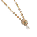 Niche Shell Pearl Gold-Tone Jewelry Set - Retro Elegant Design, Statement Jewelry for Women