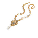 Niche Shell Pearl Gold-Tone Jewelry Set - Retro Elegant Design, Statement Jewelry for Women