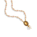 Niche Gold-Tone Cameo Jewelry Set - Retro Elegant Design, Statement Jewelry for Women