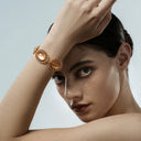 Niche Gold-Tone Cameo Jewelry Set - Retro Elegant Design, Statement Jewelry for Women