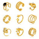 Retro-Chic Jewelry - Fashionable Trendy Stainless Steel High Color-Retention Premium Open Ring