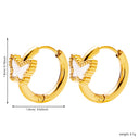 Best Selling Butterfly Earrings, 18K Gold Enamel Resin Oil Drip Hoops, Stainless Steel & Titanium Steel Fashion Versatile Jewelry for Women