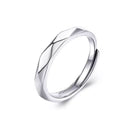 S925 Sterling Silver Moissanite Couple Rings, Minimalist Six-Claw & Plain Band Engagement/Wedding Gift for Girlfriend