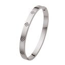 Four-Leaf Clover Lucky Grass Titanium Steel Versatile Bracelet - Manufacturer Wholesale Premium Bestseller Vintage Inherited Sand Gold Solid Bangle