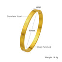 European and American Lucky Clover Bangle - Premium Fresh and Minimalist Four-Leaf Clover Fashion Niche Stainless Steel Closed Bracelet for Women (Wholesale)