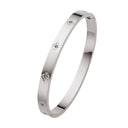 New Style Fashion Light Luxury Titanium Steel Zircon-Embedded High-Quality Vacuum Plated Waterproof Color-Retaining Versatile Bracelet for Women