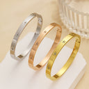 Fashion 18K Gold-Plated Diamond-Embedded Bracelet for Women - Fade-Resistant, Light Luxury, Niche & Minimalist Versatile Design