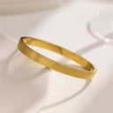 Light Luxury Zircon Gold Titanium Steel Bracelet - Vintage, Fashionable & Versatile