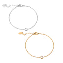 Trending Korean - Style Bracelet, Zircon - Studded Titanium Steel Jewelry, Minimalist Design with Sparkling Zircon, Stainless Steel