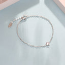 Trending Korean - Style Bracelet, Zircon - Studded Titanium Steel Jewelry, Minimalist Design with Sparkling Zircon, Stainless Steel