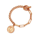 Cool INS Vibe Retro Bracelet - 18K Gold-Plated Titanium Steel Bold Design Gold Hand Jewelry