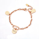 Cool INS Vibe Retro Bracelet - 18K Gold-Plated Titanium Steel Bold Design Gold Hand Jewelry