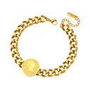 INS Vibe Gold Queen Bracelet - High-End Titanium Steel Bangle with White Mother-of-Pearl for Women