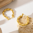 Cross-Border Hot-Selling Titanium Steel Earrings, Niche Unique Design Premium Retro Minimalist Elegant Jewelry