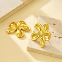 European and American Style Cross-Border Best-Selling Polished Petal Flower Rings: Stainless Steel Index Finger Rings for Women, Titanium Steel Hand Accessories